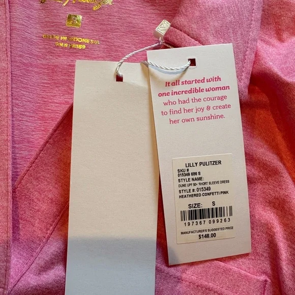 Lilly Pulitzer Women's Dune UPF 50+ Short Sleeve Dress - Picture 4 of 6